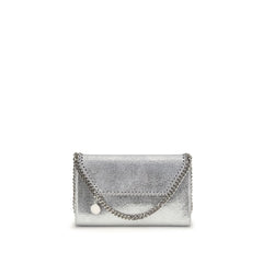 Borsa a Spalla in Poliestere Argentato Stella McCartney