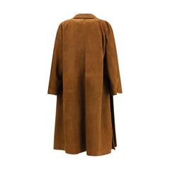 The Row Brown Lamb Leather Coat
