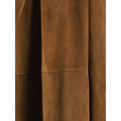 The Row Brown Lamb Leather Coat