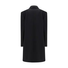 Manteau en laine polaire noire The Row