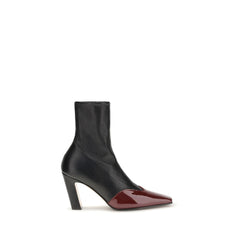 Bottines Khaite en cuir noir