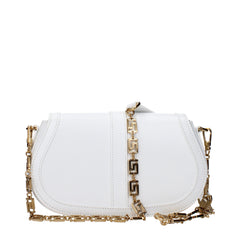 Versace White Leather Crossbody Bag