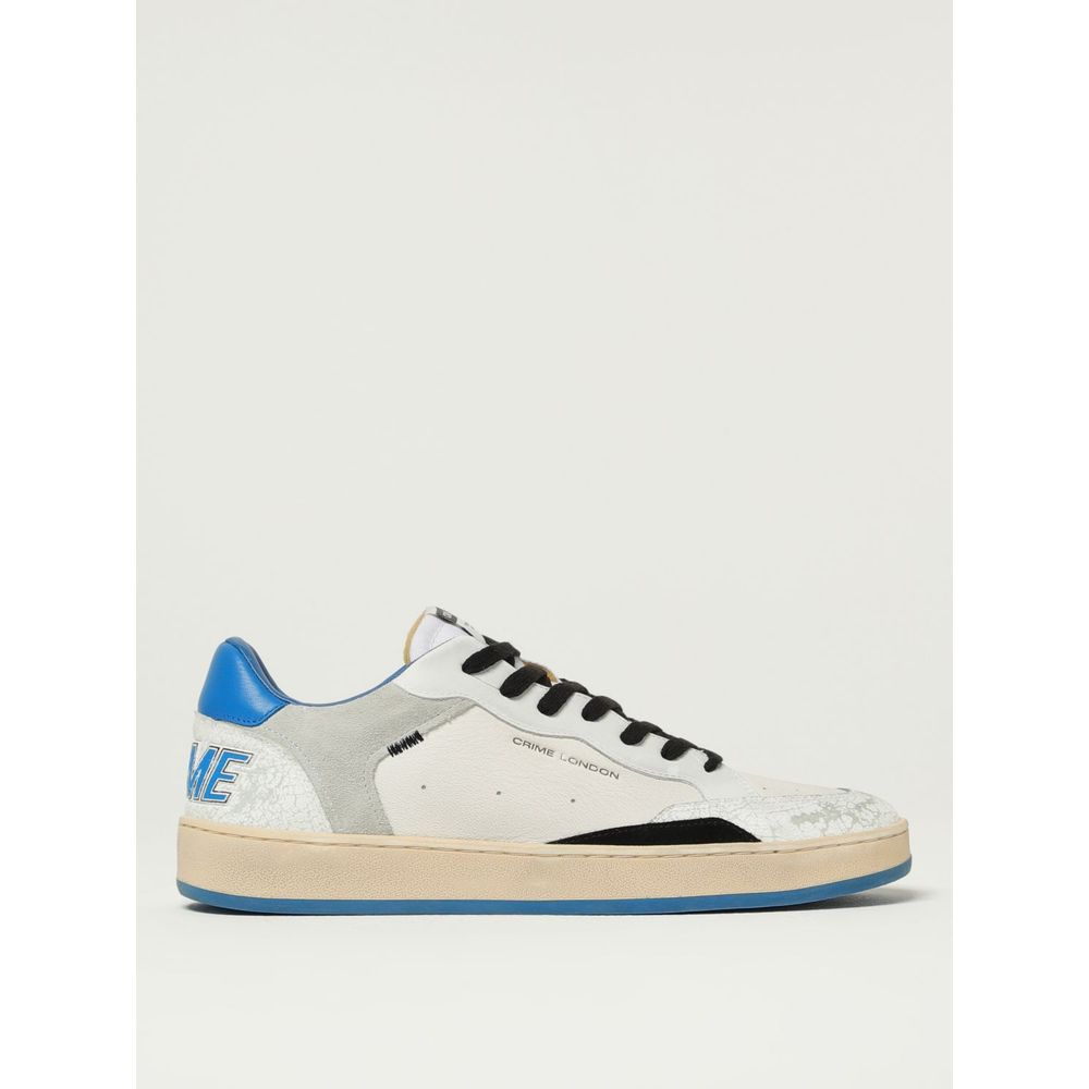 Crime London Weiße Leder-Sneaker (Low Top)