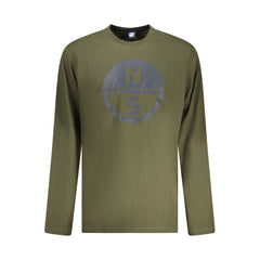 North Sails Green Cotton Men T-Shirt