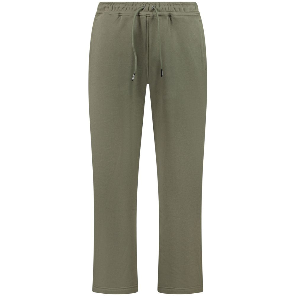 K-WAY Green Cotton Men Trouser