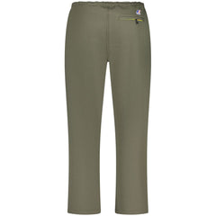 K-WAY Green Cotton Men Trouser