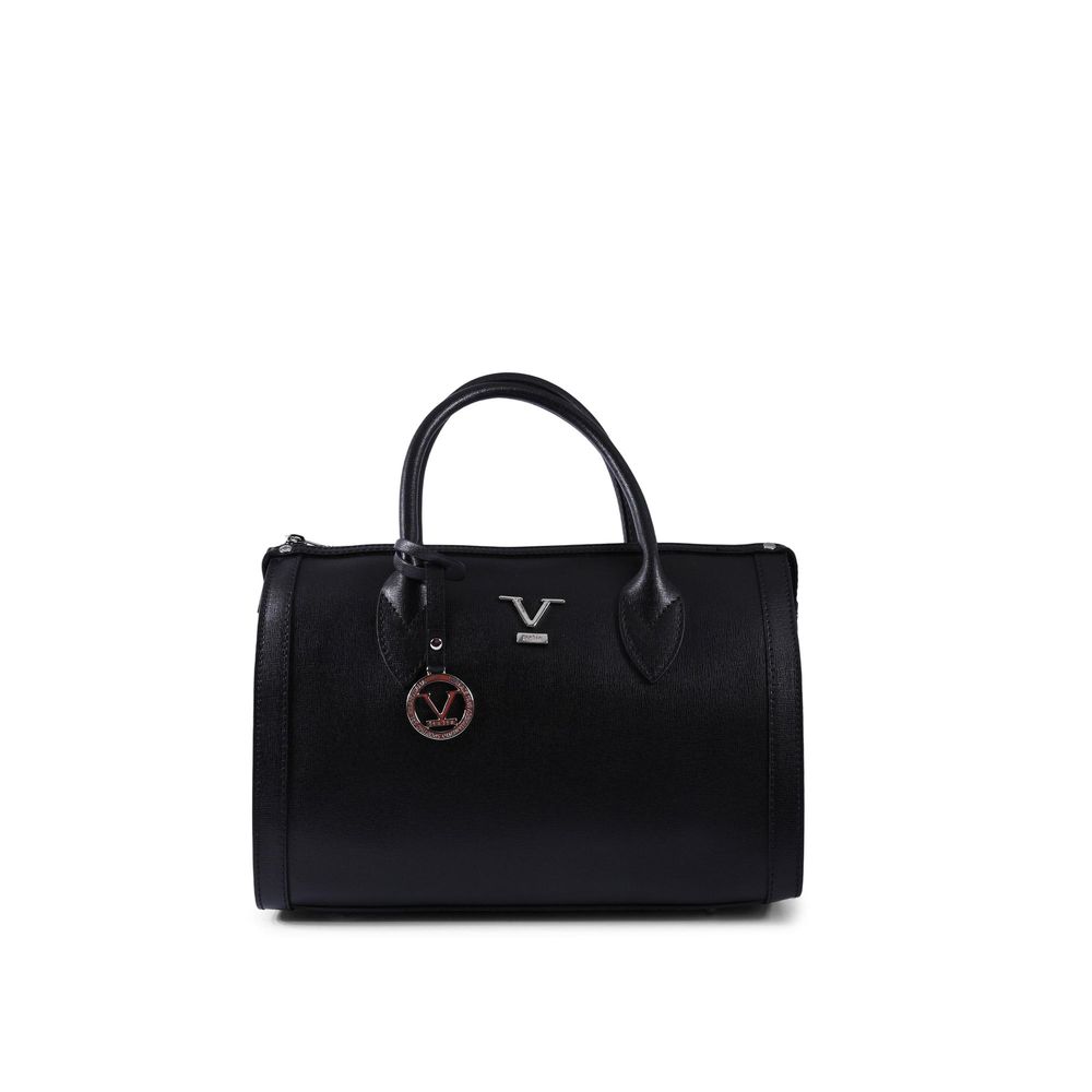 19V69 Italia Black Leather Handbag