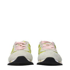 Premiata Green Fabric Sneakers