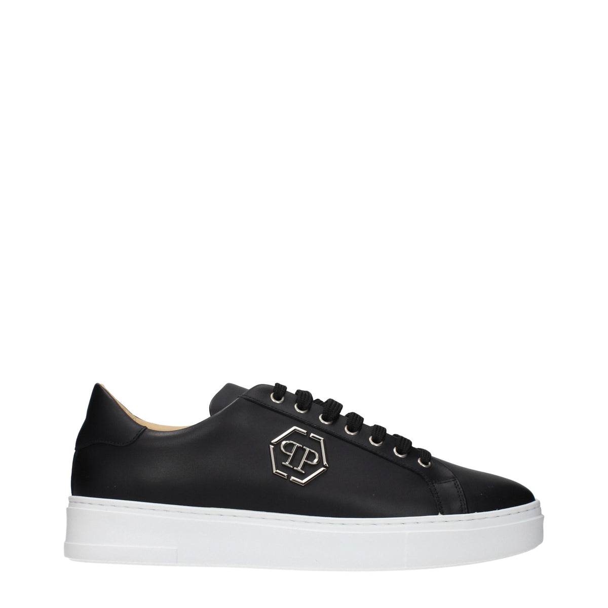 Philipp Plein Sneakers Bassi in Pelle Nera