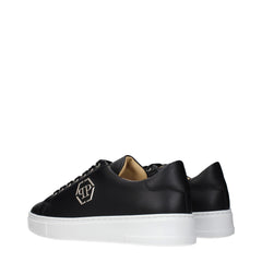 Philipp Plein Sneakers Bassi in Pelle Nera