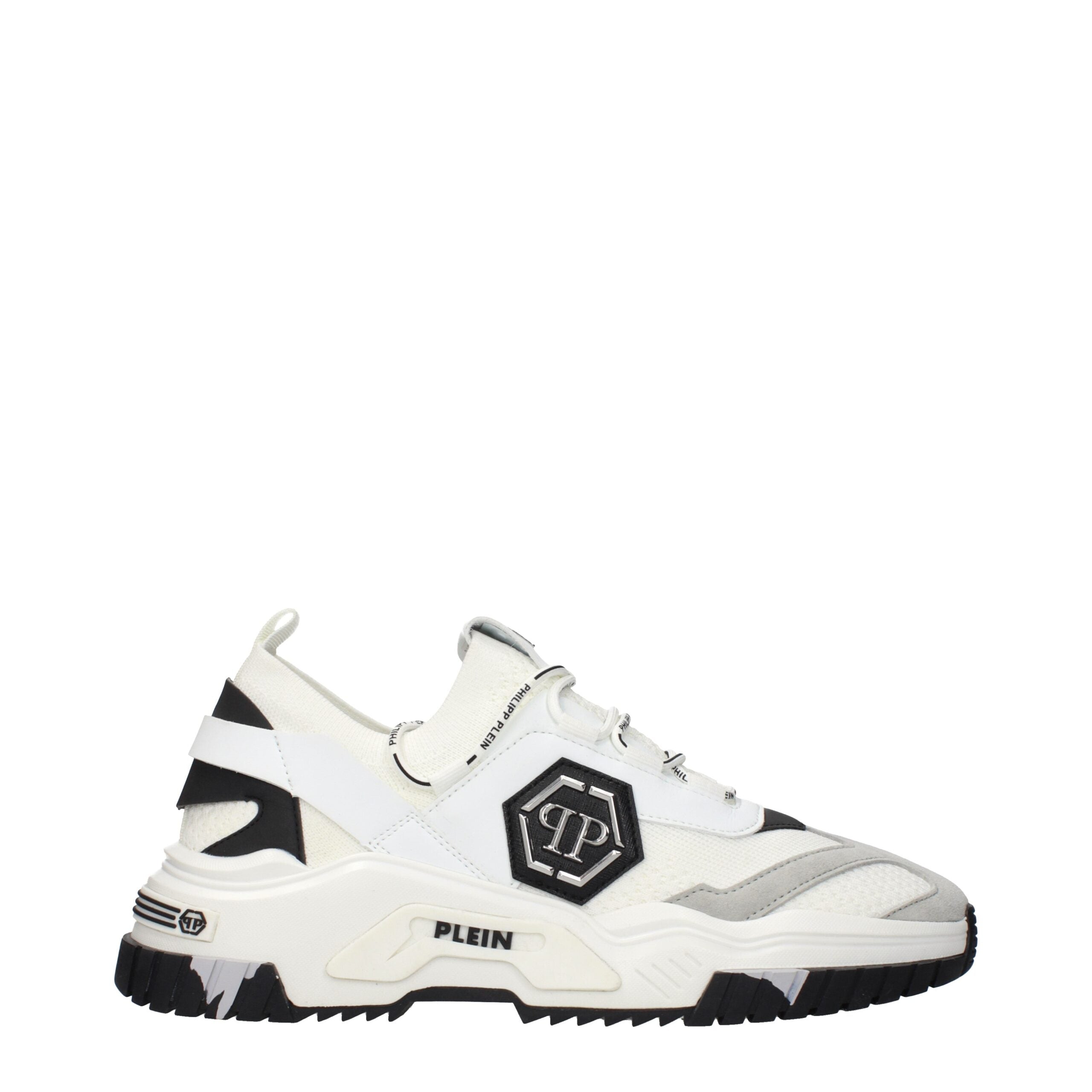 Scarpe da ginnastica chunky in tessuto bianco Philipp Plein