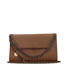 Stella McCartney Pochette in Pelle Marrone