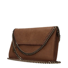 Stella McCartney Pochette in Pelle Marrone