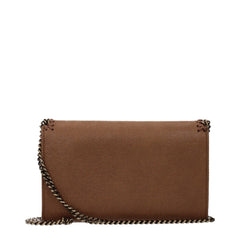 Stella McCartney Pochette in Pelle Marrone