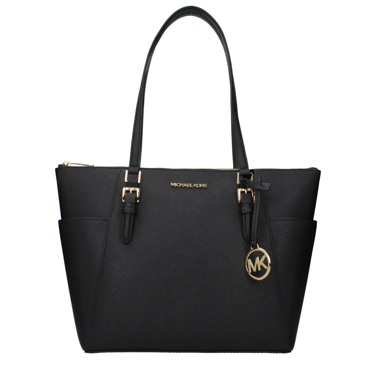 Borsa a tracolla in pelle nera Michael Kors