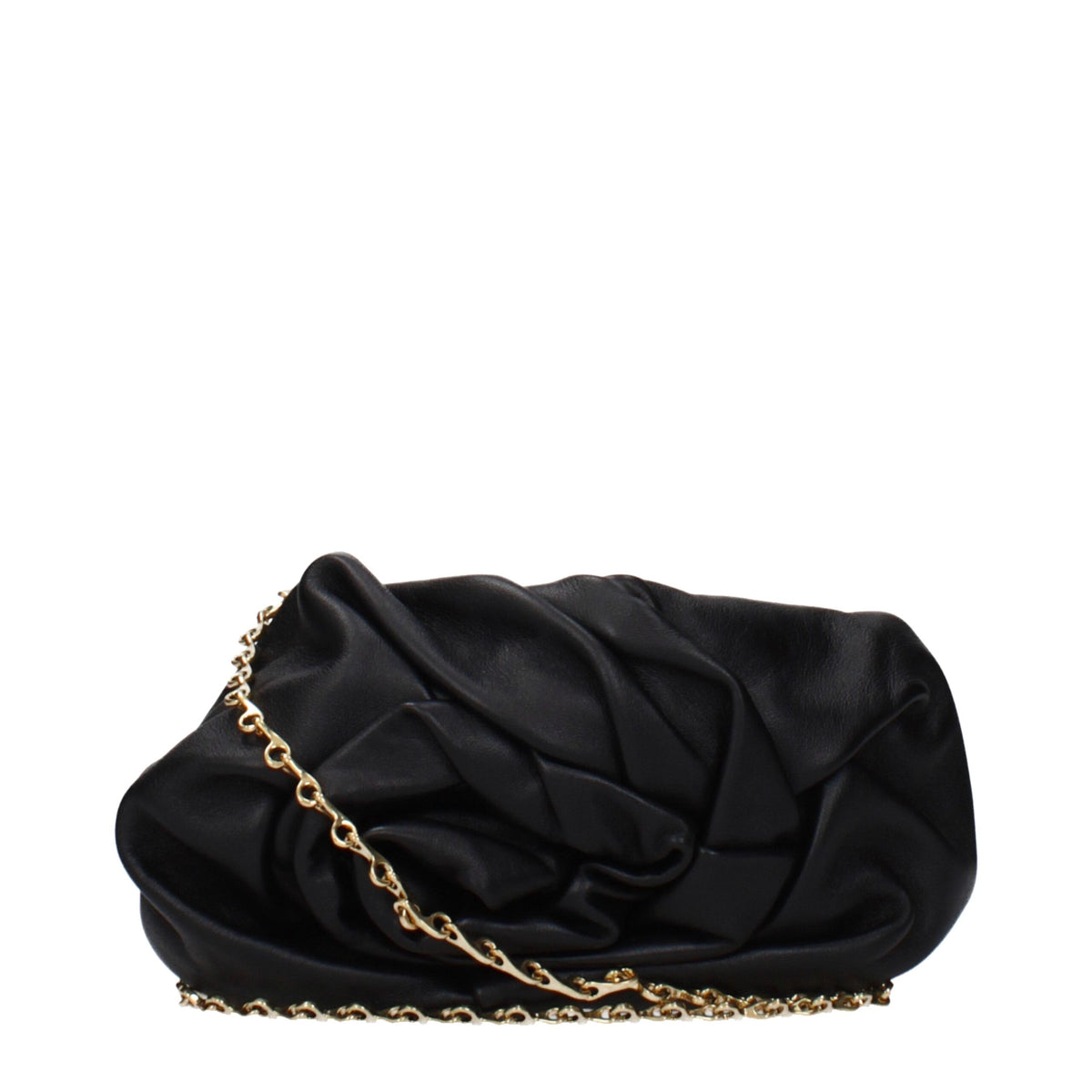 Burberry Black Leather Clutch Bag