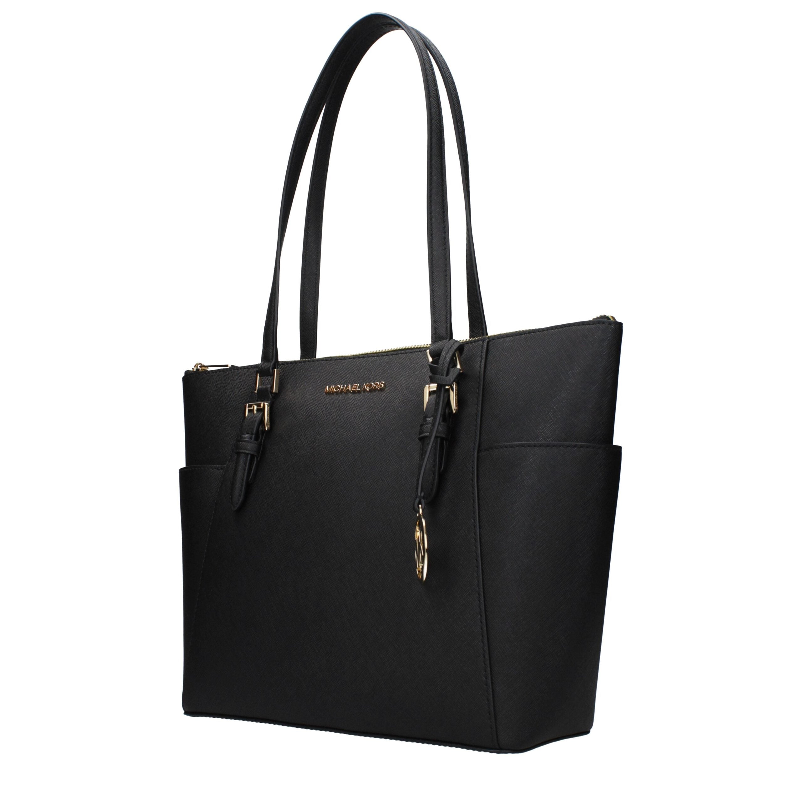 Borsa a tracolla in pelle nera Michael Kors
