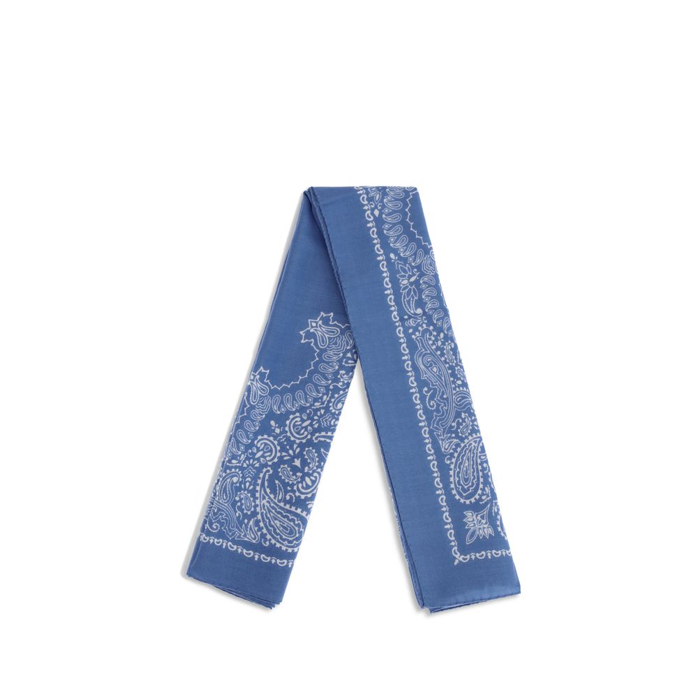 Sciarpa in Cashmere Blu Destin