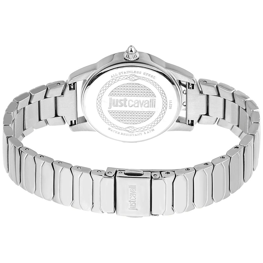Just Cavalli Gray Stainless Steel Dress Watch