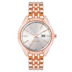 Nine West Multicolor Metal Dress Watch