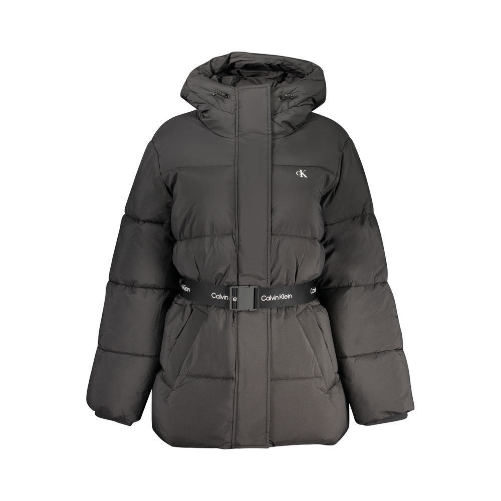 Calvin Klein Black Nylon Jackets & Coat