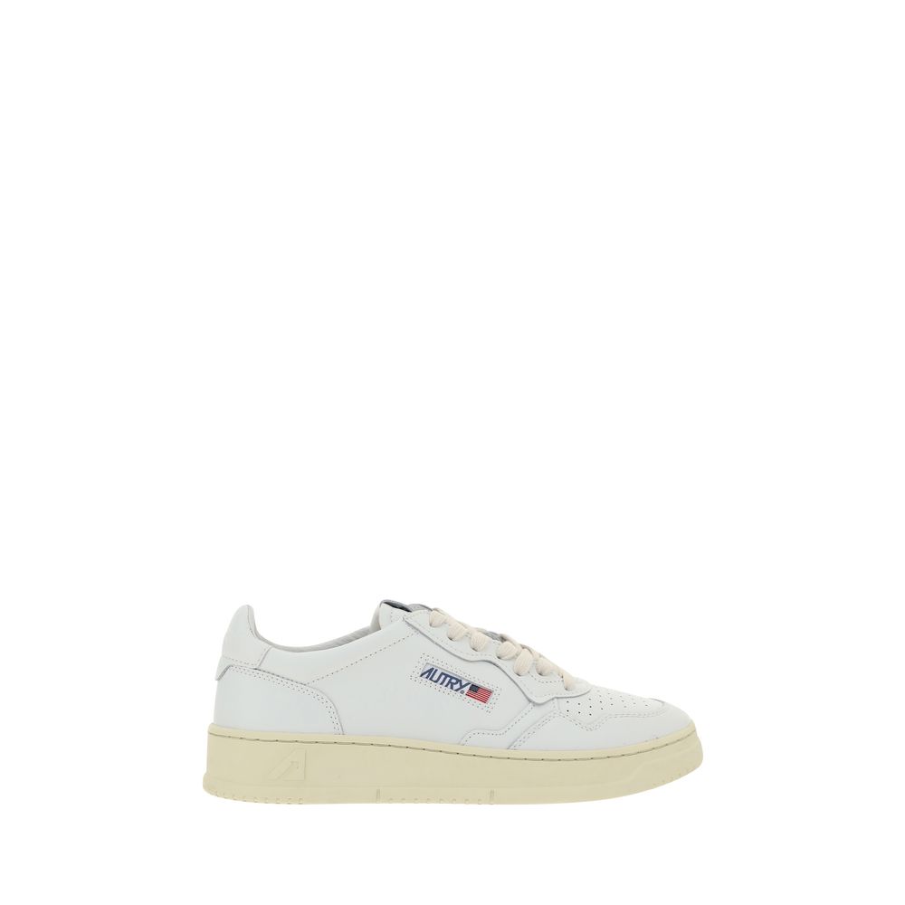 Autry Sneakers Bassi in Pelle di Vitello Bianca