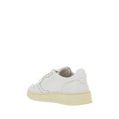 Autry Sneakers Bassi in Pelle di Vitello Bianca