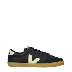 Sneakers basse in pelle nera Veja