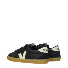 Sneakers basse in pelle nera Veja