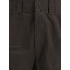GR10K Brown Cotton Cargo Pants