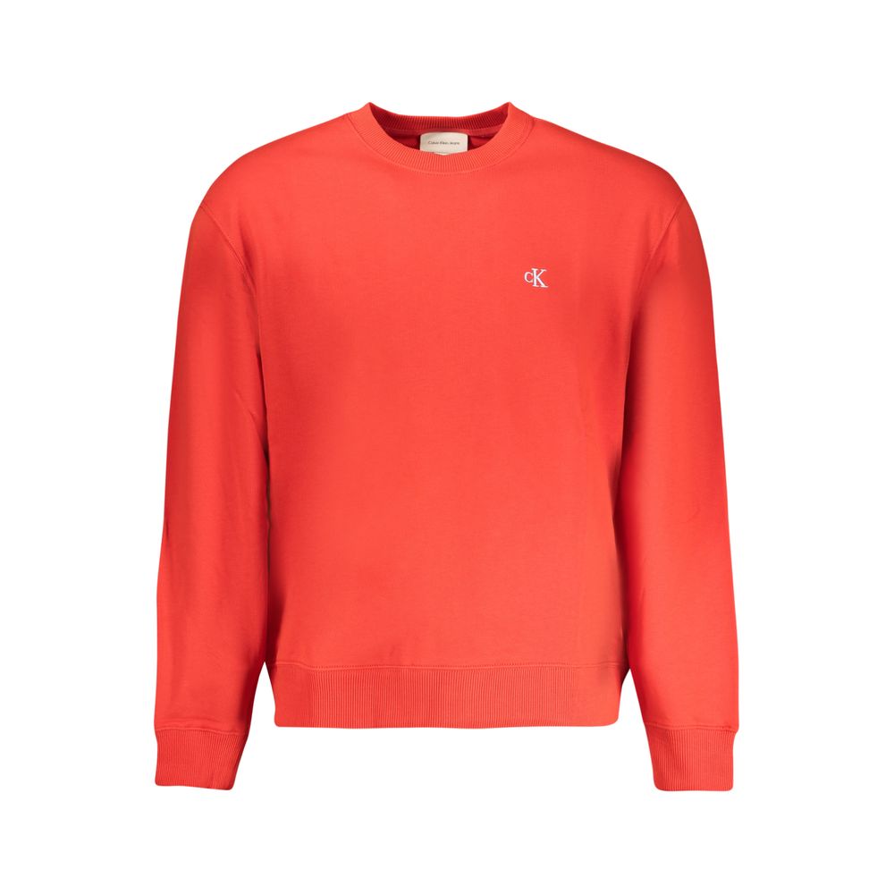 Calvin Klein Red Cotton Sweatshirt