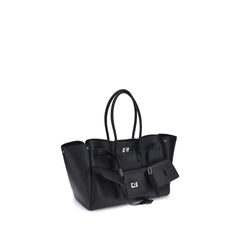Balenciaga Black Calf Leather Bos Taurus Shoulder Bag