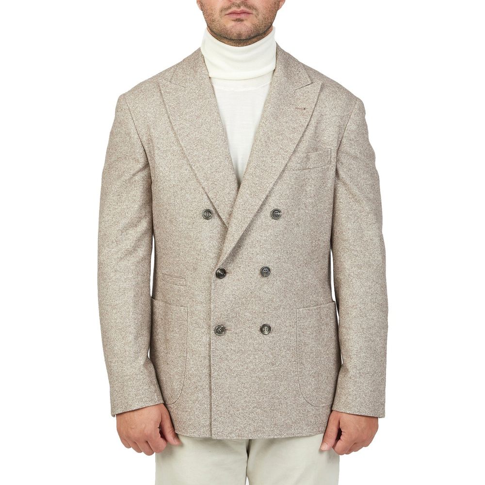 Brunello Cucinelli Beige Cashmere Coat