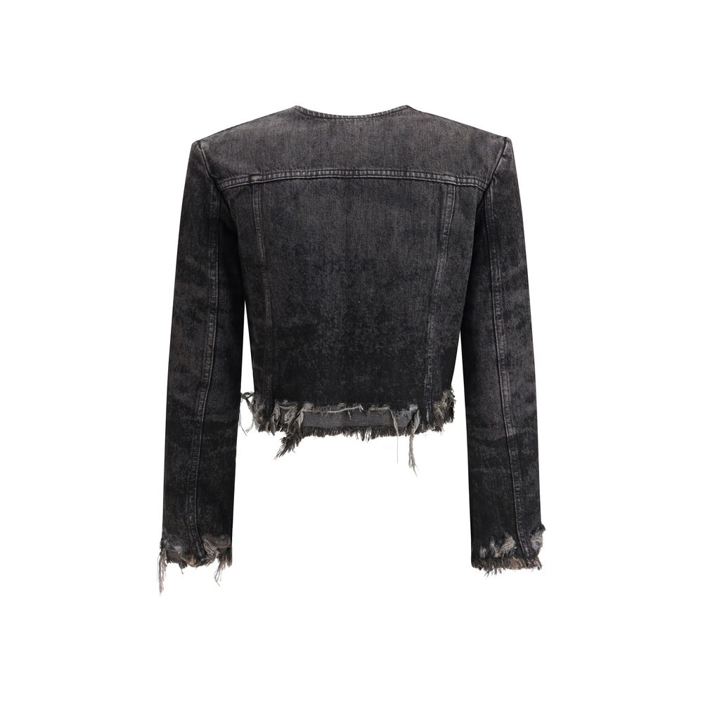 Giacca in Denim Diesel Grigio Cotone