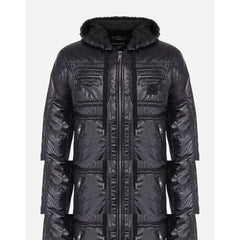 Dolce & Gabbana Blue Nylon Jackets & Coat