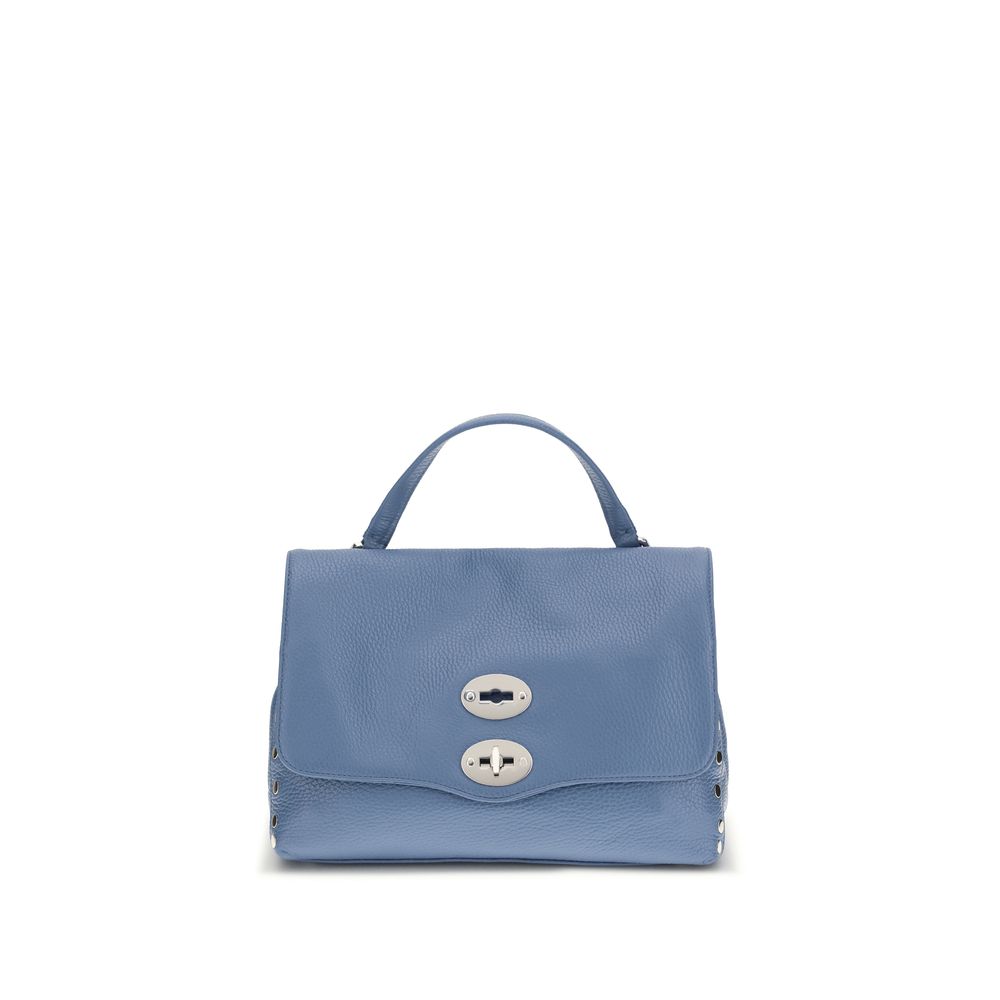 Zanellato Blue Calf Leather Bos Taurus Shoulder Bag