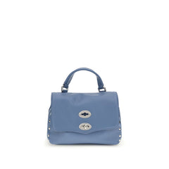 Zanellato Blue Calf Leather Bos Taurus Shoulder Bag