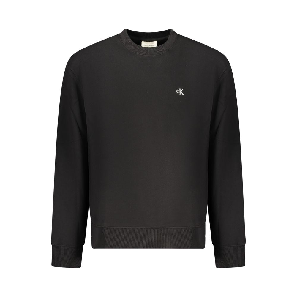 Sweat-shirt en coton noir Calvin Klein
