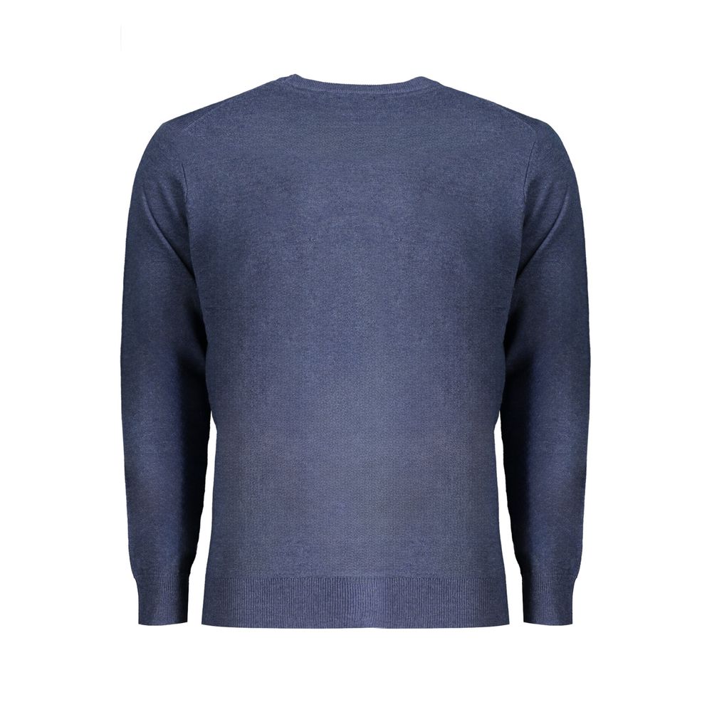 Pull en polyester bleu Norway 1963