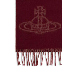 Vivienne Westwood Brown Wool Scarf