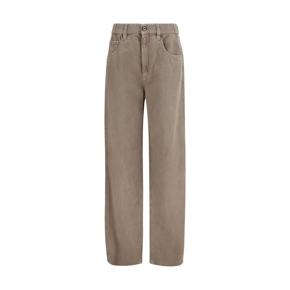 Brunello Cucinelli Beige Cotton Jeans Denim
