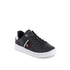 Baskets basses en cuir bleu Tommy Hilfiger