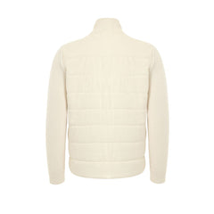 Gran Sasso White Wool Full-Length Jacket