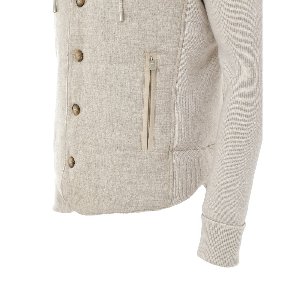 Gran Sasso Beige Wool Shell Jacket