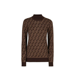 Fendi Brown Cotton Sweatshirt