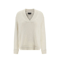 Tom Ford White Alpaca Leather Sweatshirt