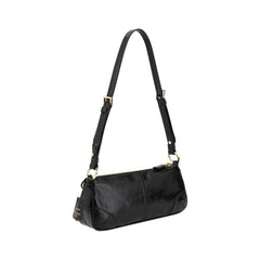 Prada Black Calf Leather Bos Taurus Shoulder Bag