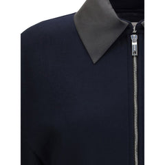 Max Mara Blauer Wollmantel aus Fleece
