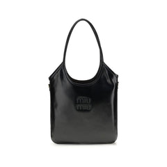 Miu Miu Black Calf Leather Bos Taurus Shoulder Bag