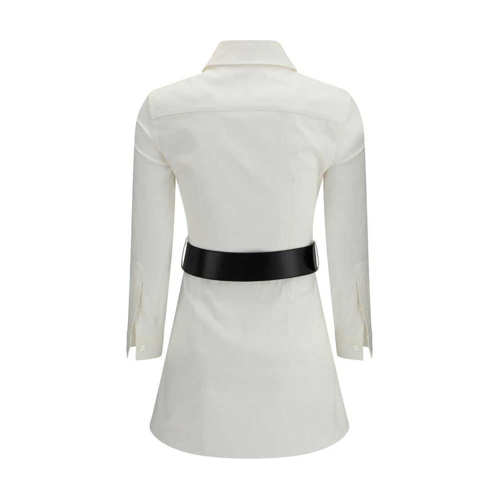 Balenciaga White Cotton Casual Dress
